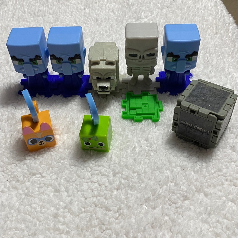McDonald’s happy meal minecraft toys endless hours of play collectible preowned